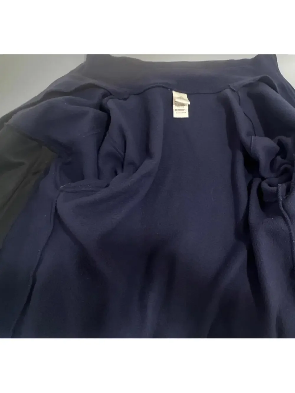 Adidas Boy's Notre Dame Navy Blue Full Zip Collared Sweater XL